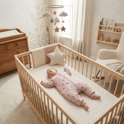 gigoteuse bebe hiver rose pissenlit rassurante
