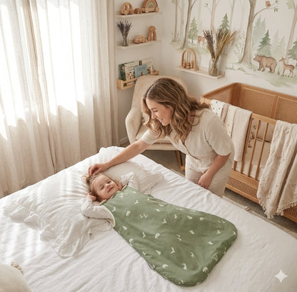 gigoteuse bebe vert animal protection confortable