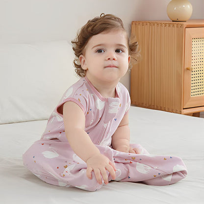 gigoteuse ete bebe cygne rose douillette