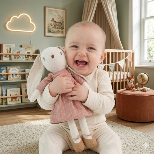 lapin doudou fille protection reconfortante