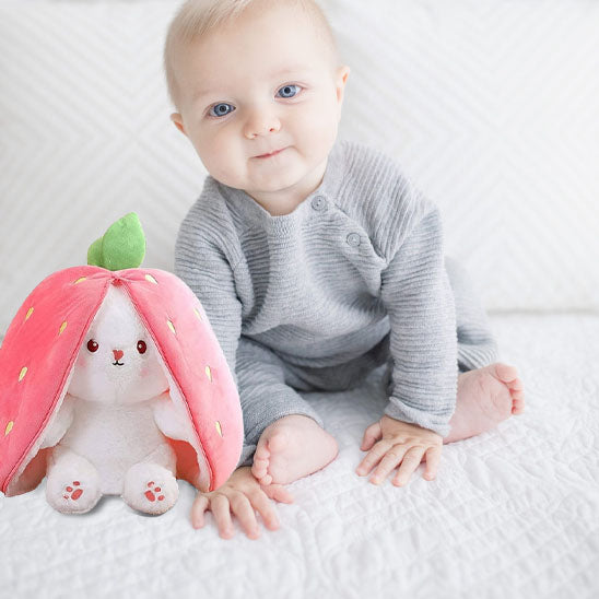 lapin doudou fraise allie apaisant