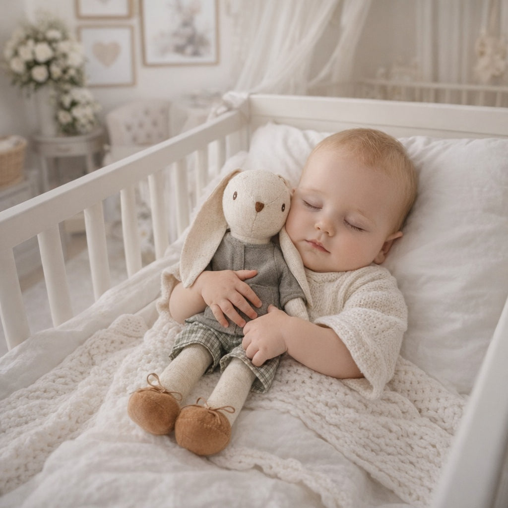 lapin doudou garcon confort rassurant