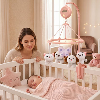 mobile bebe chatons compagnon chaleureux