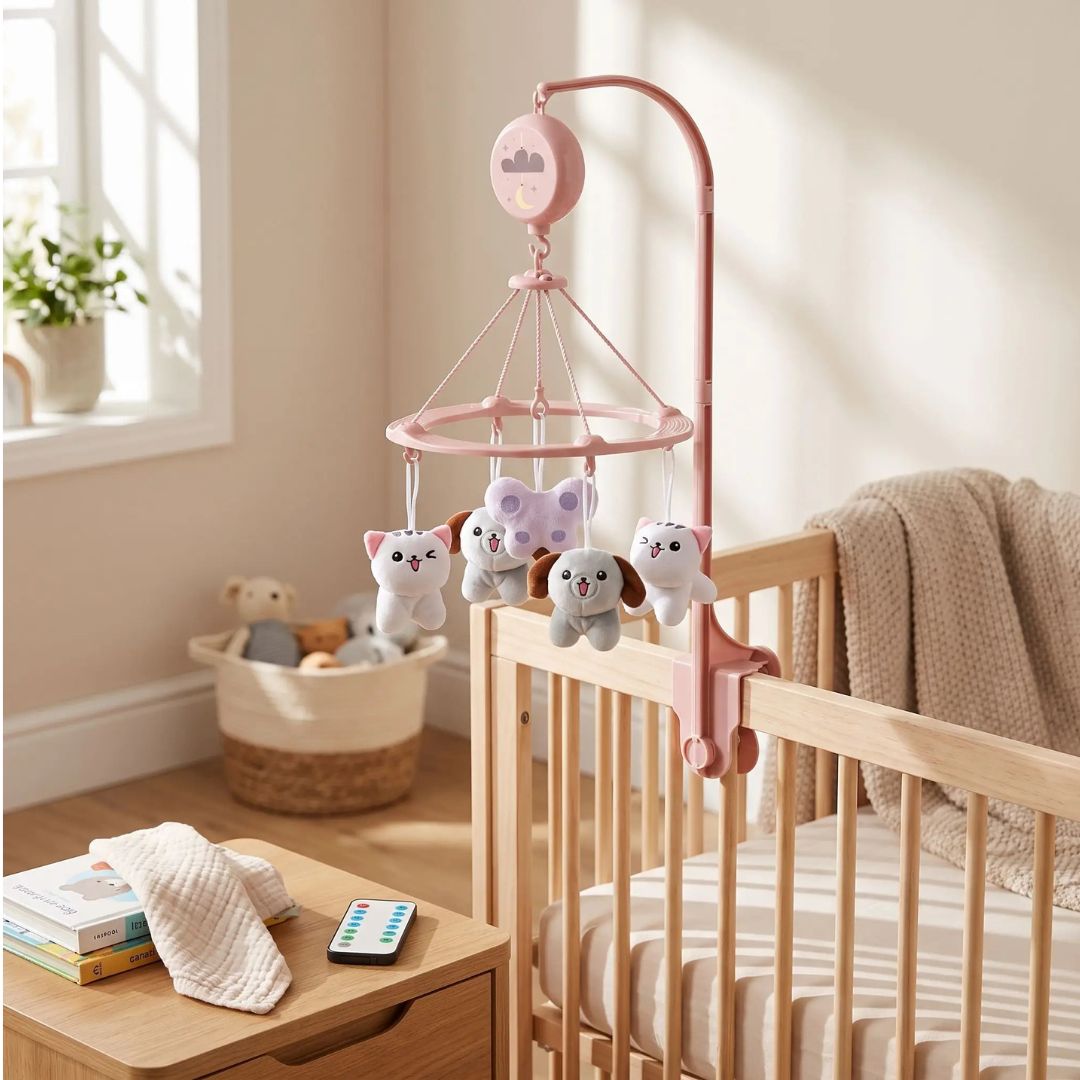 mobile bebe chatons compagnon rassurant