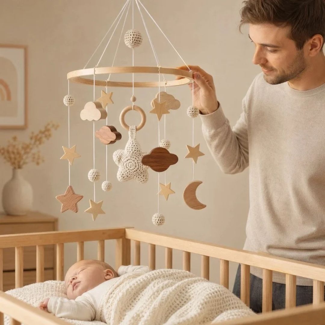 mobile bebe ciel etoile compagnon rassurant