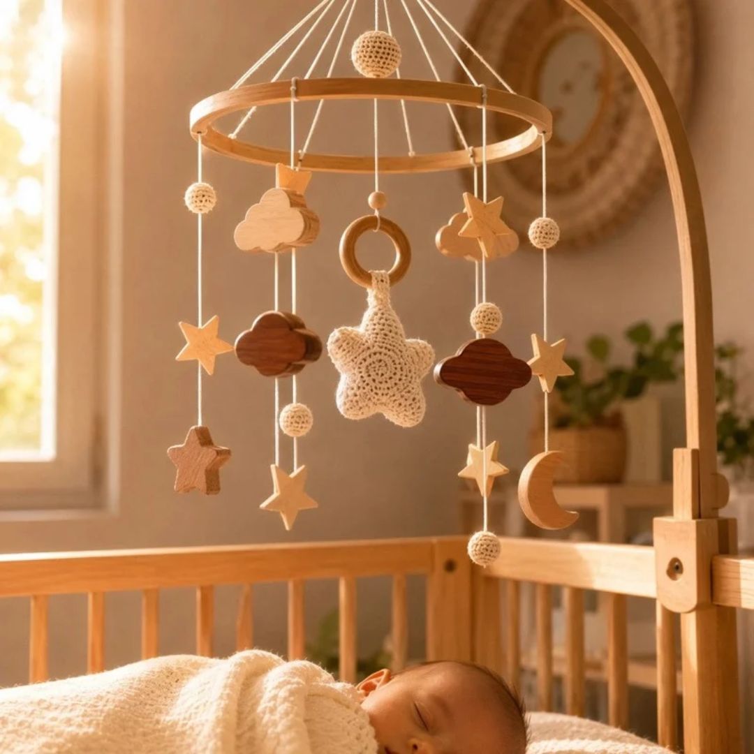 mobile bebe ciel etoile repere chaleureux