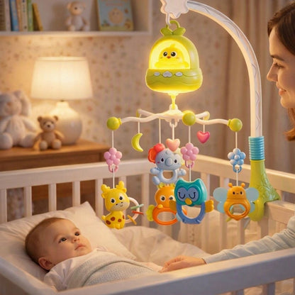 mobile musical bebe vert presence agreable