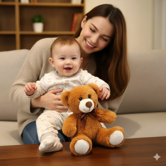 ours en peluche marron pour proteger