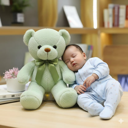 ours en peluche vert protecteur rassurant