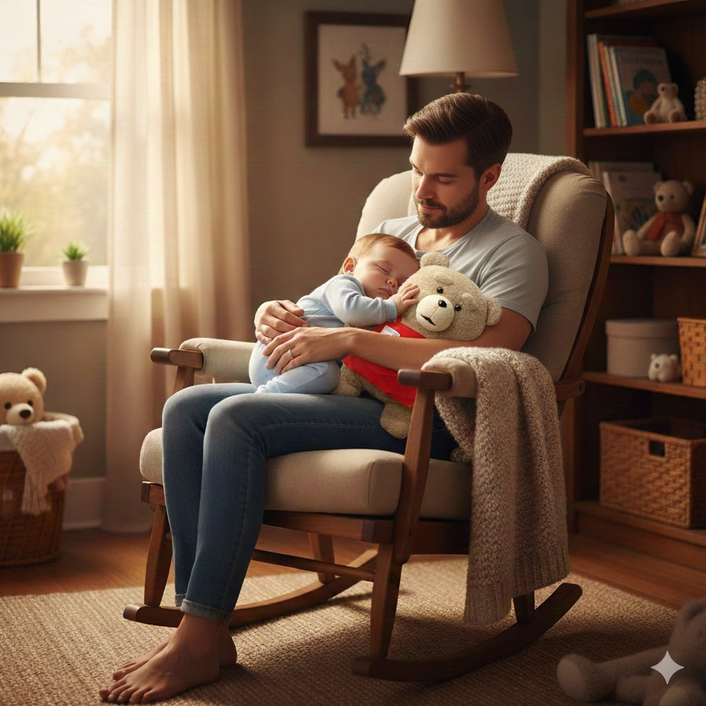 ours peluche avec tablier rouge compagnon chaleureux douillet