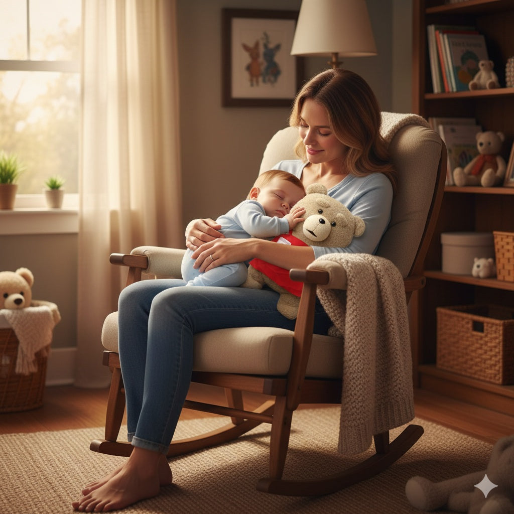 ours peluche avec tablier rouge protection optimale