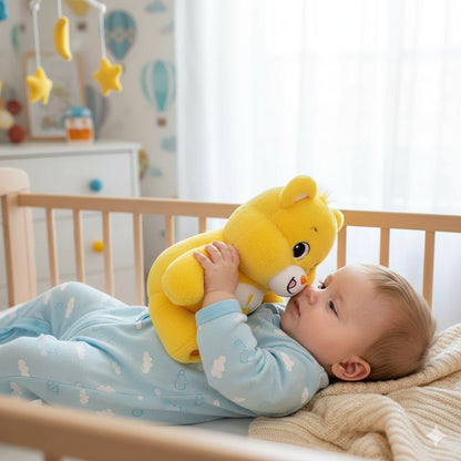 ours peluche jaune nuage de tendresse