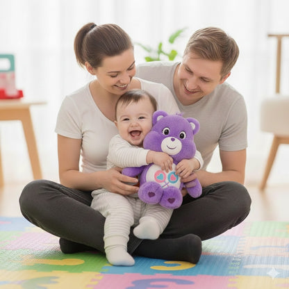 ours peluche violet douceur enveloppante