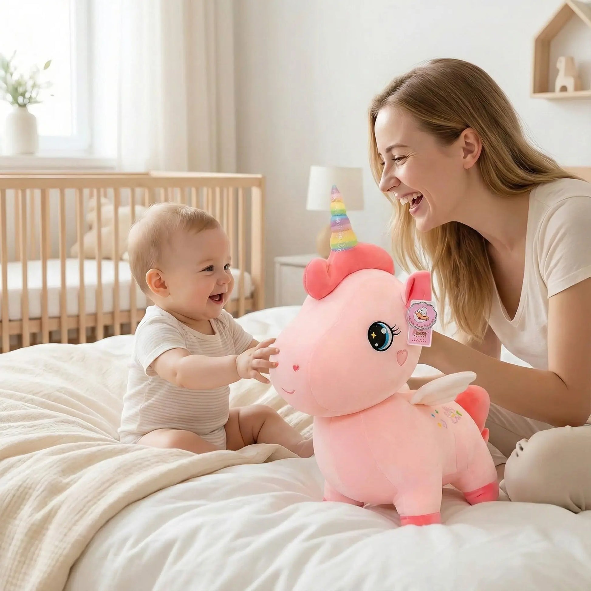 peluche licorne compagnon amical doux