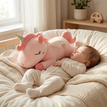 peluche licorne dormir agreablement