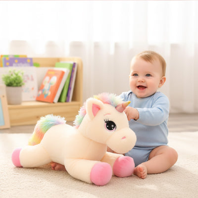 peluche licorne rose compagnon fidele