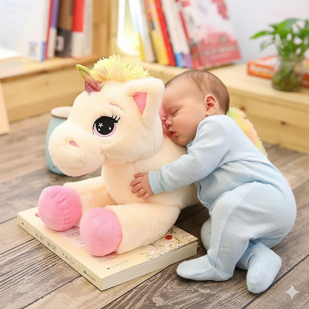 peluche licorne rose meilleur compagnon 