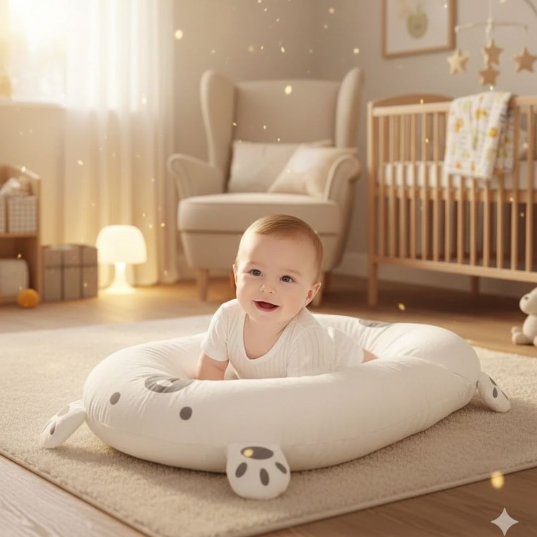 reducteur de lit bebe blanc environnement rassurant