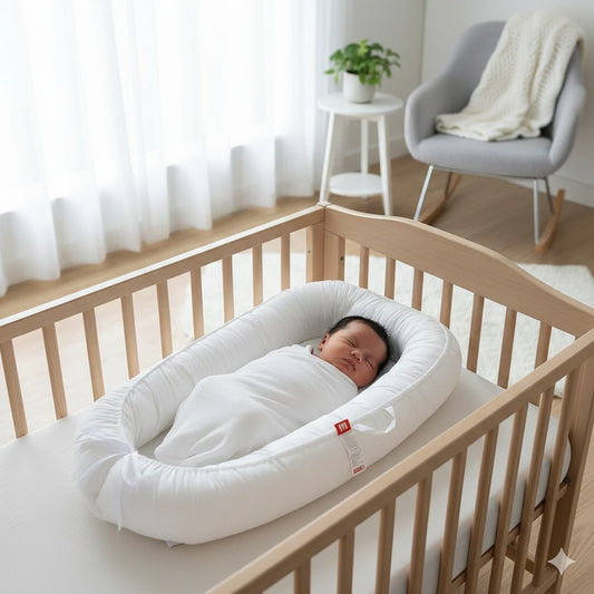 reducteur de lit bebe blanc sommeil tranquil