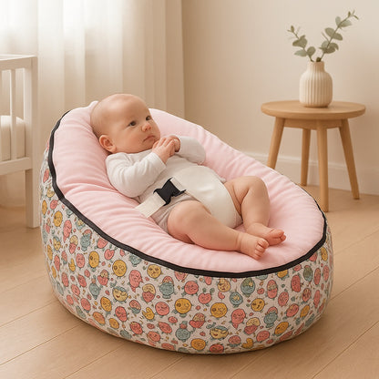 reducteur de lit bebe dessin anime rose clair nid douillet