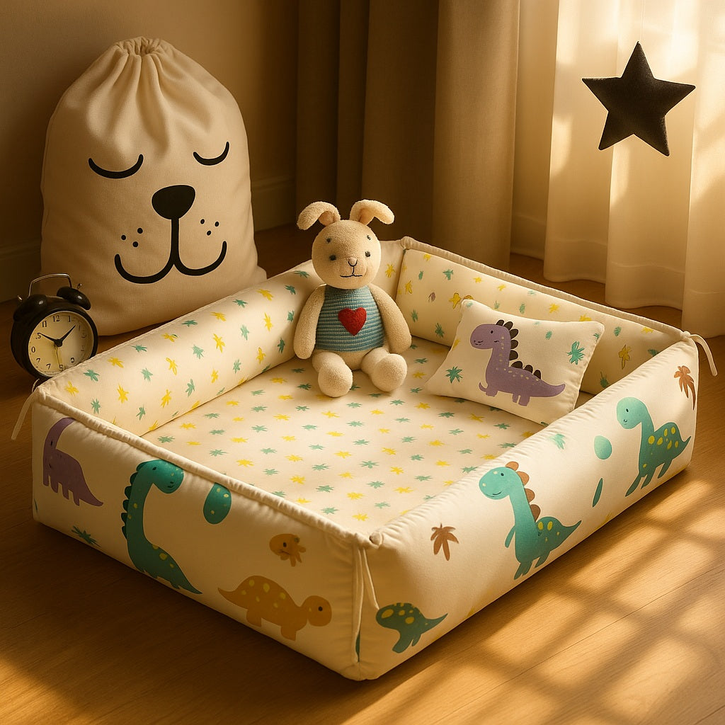 reducteur de lit bebe dinosaure sensation protectrice