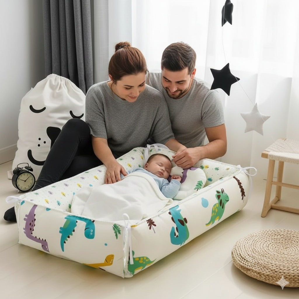 reducteur de lit bebe dinosaure compagnon douceur