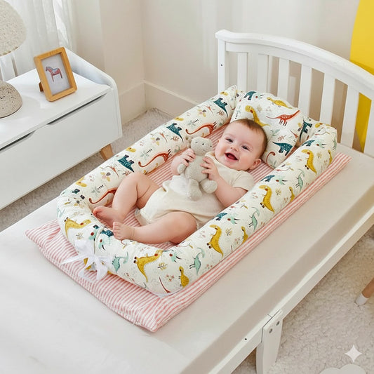 reducteur de lit bebe dinosaure douceur reconfortante aimable