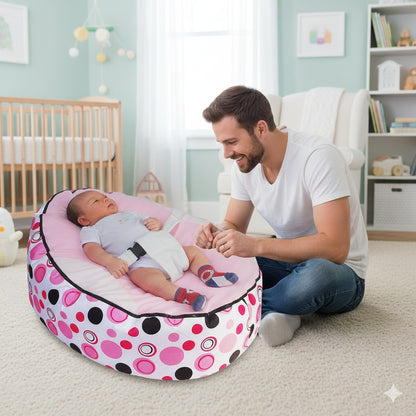 reducteur de lit bebe rondelle rose clair protecteur