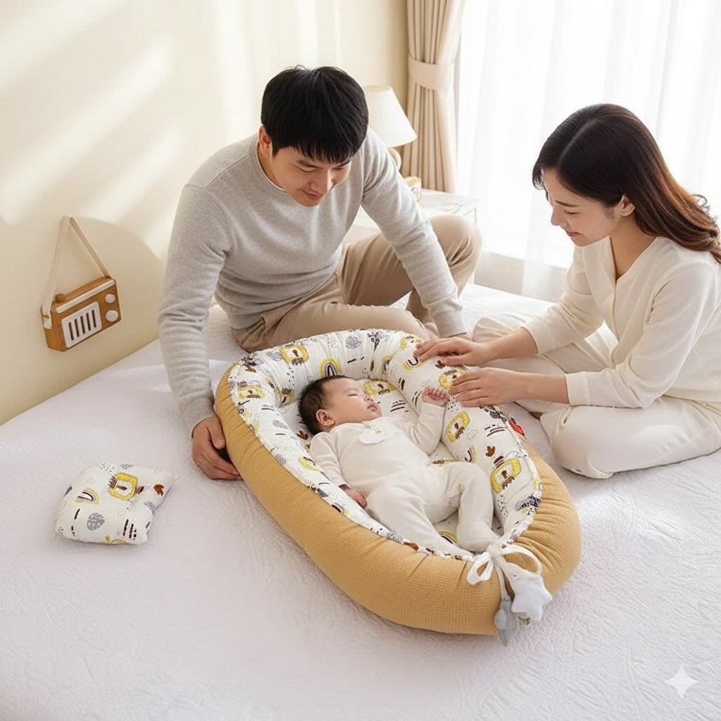 reducteur de lit moka arc en ciel lion endormissement serein