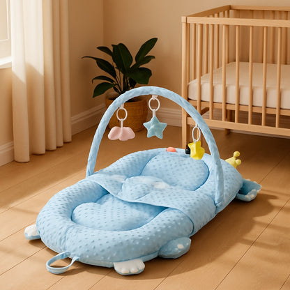 reducteur de lit petit elephant bleu cocon confortable