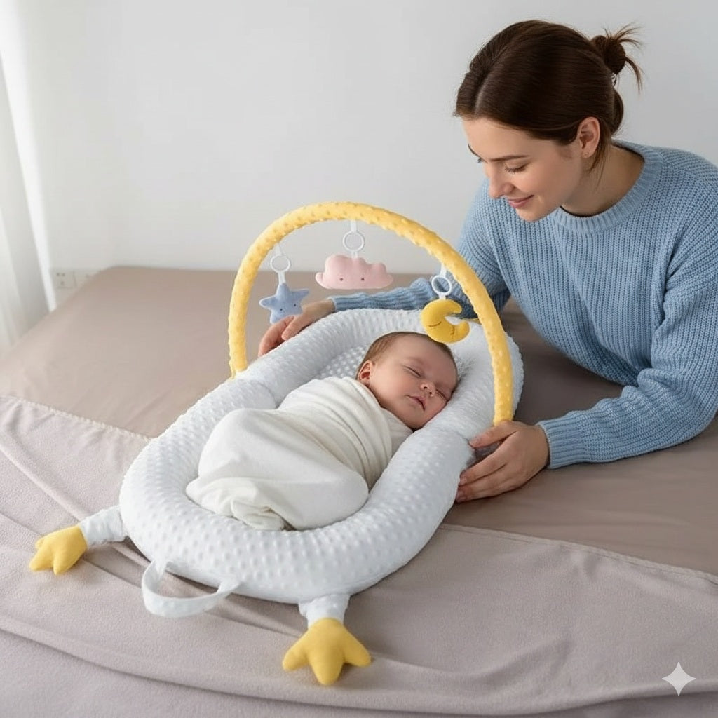 reducteur de lit petit poulet jaune nuit sereine