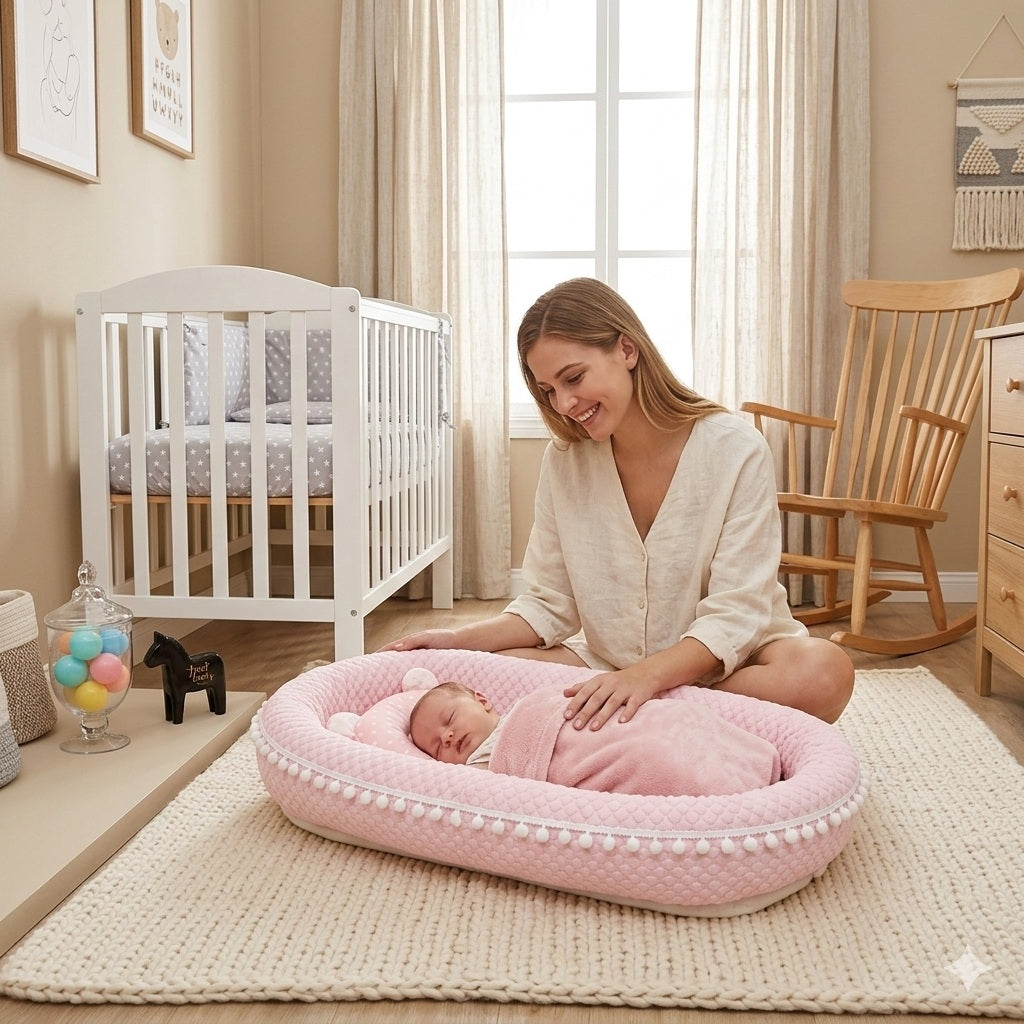 reducteur de lit pour bebe rose confort optimal