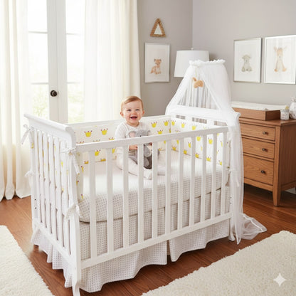 tour de lit bebe couronne espace chaleureux doux