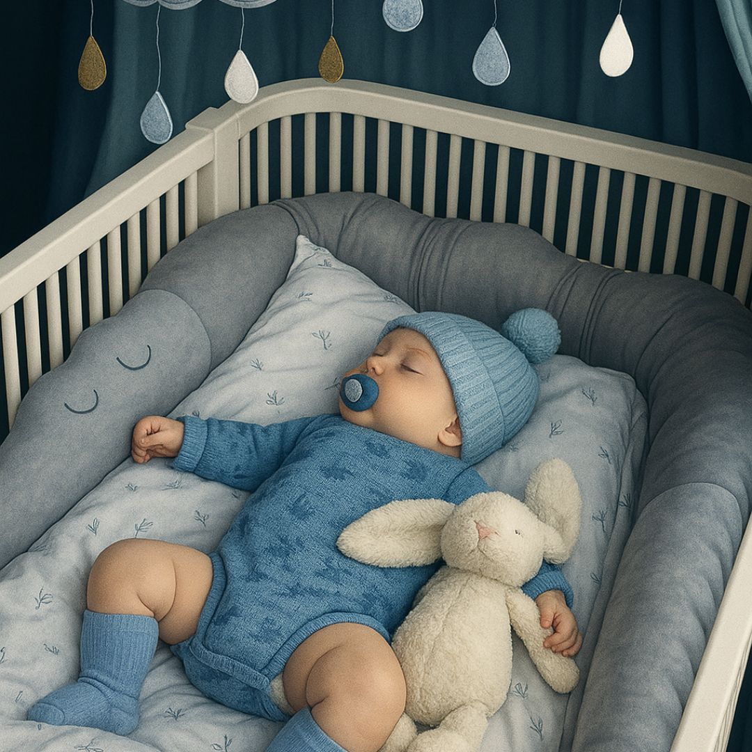 tour de lit bebe crocodile sommeil protege