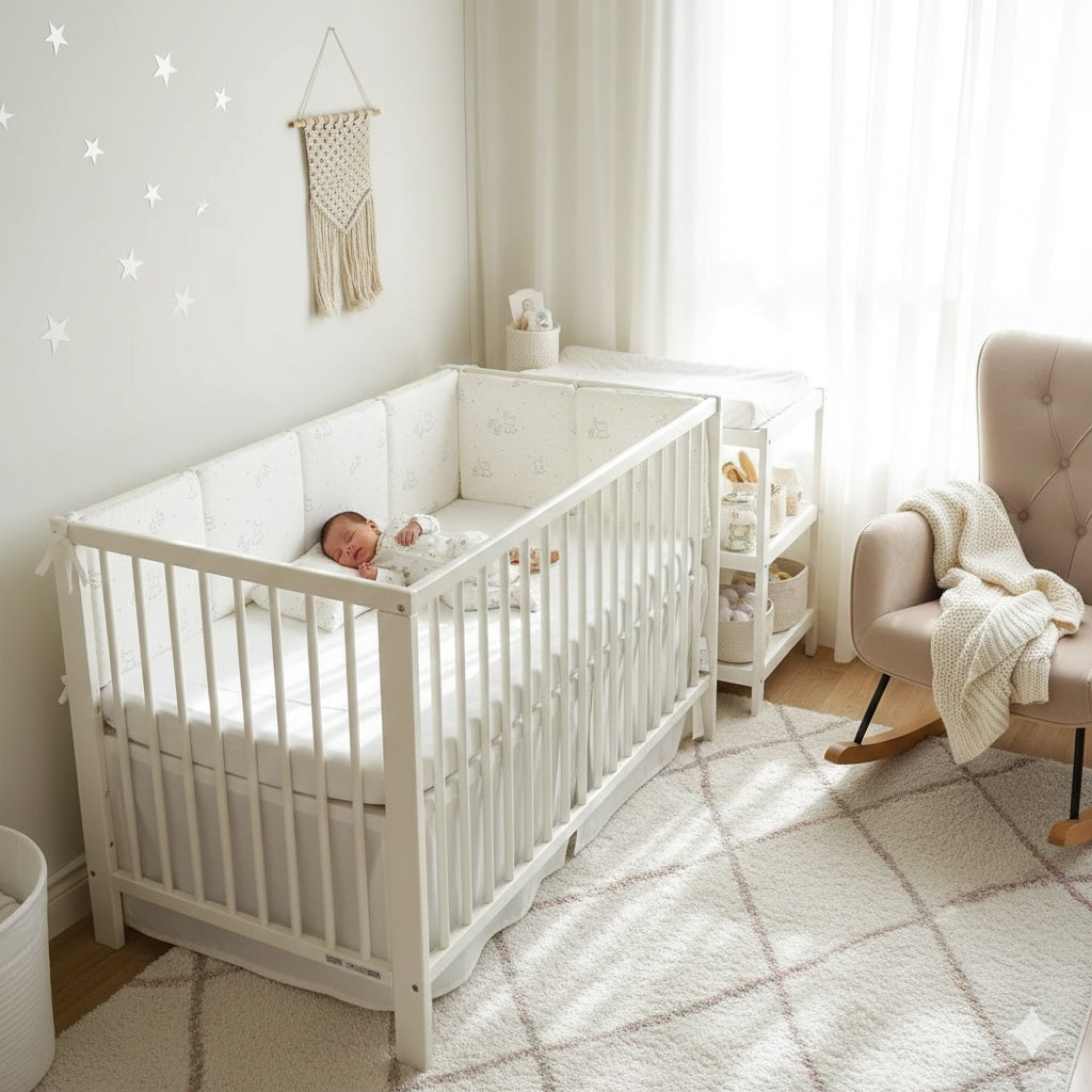 tour de lit bebe dormir agreablement