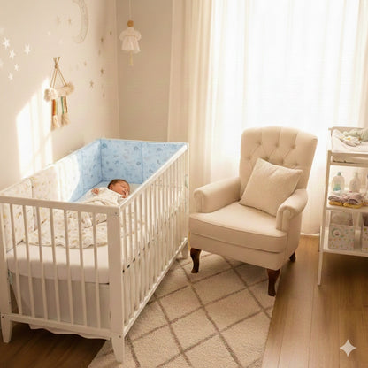 tour de lit bebe environnement confortable