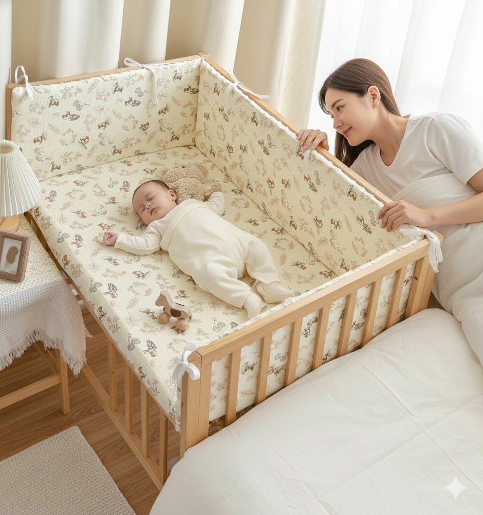 tour de lit bebe environnement reconfortant
