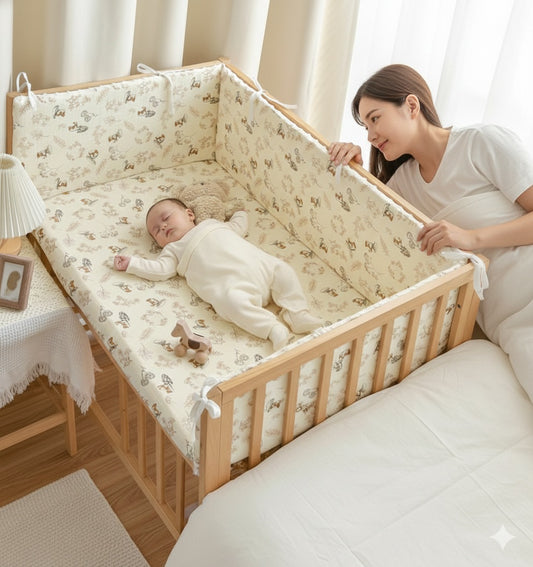 tour de lit bebe environnement reconfortant