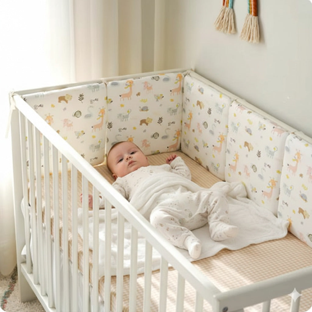 tour de lit bebe espace chaleureux