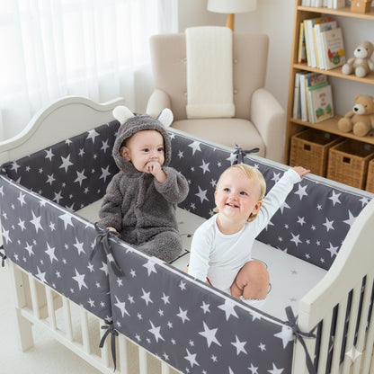 tour de lit bebe etoile noir protecteur agreable
