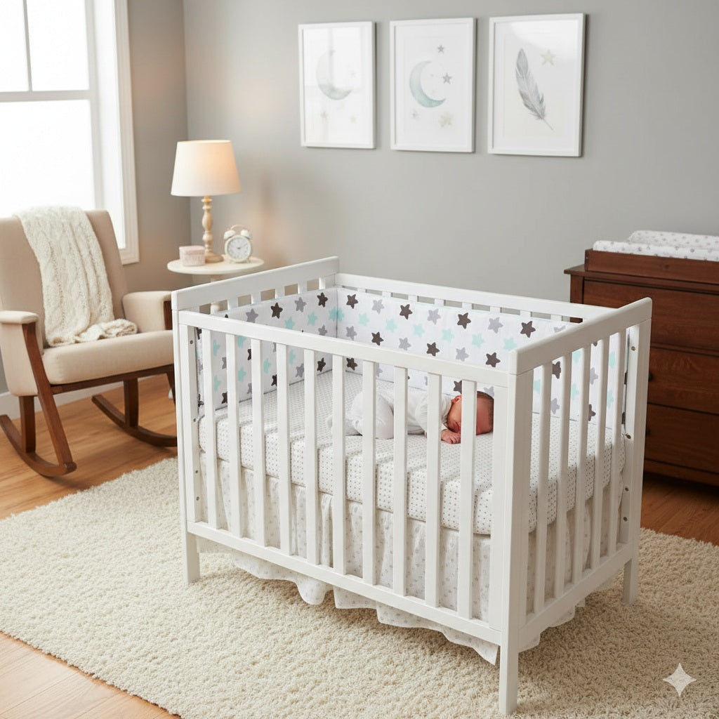 tour de lit bebe etoile protecteur reconfortant