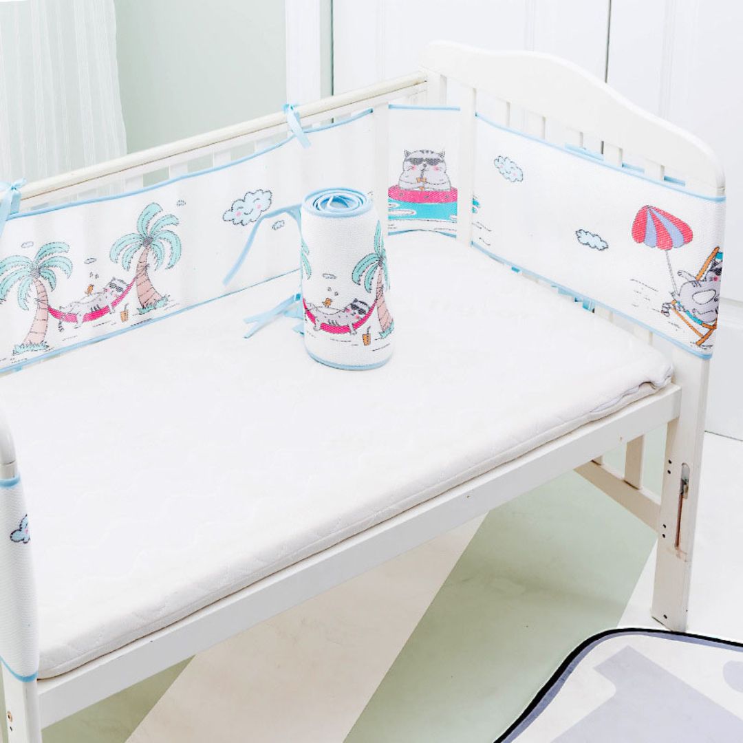tour de lit respirant cocon protecteur sur