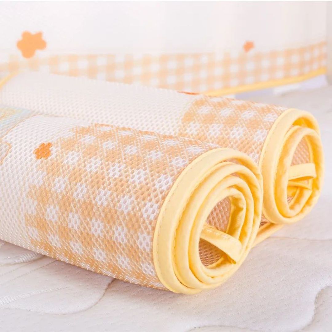tour de lit respirant maille securisee