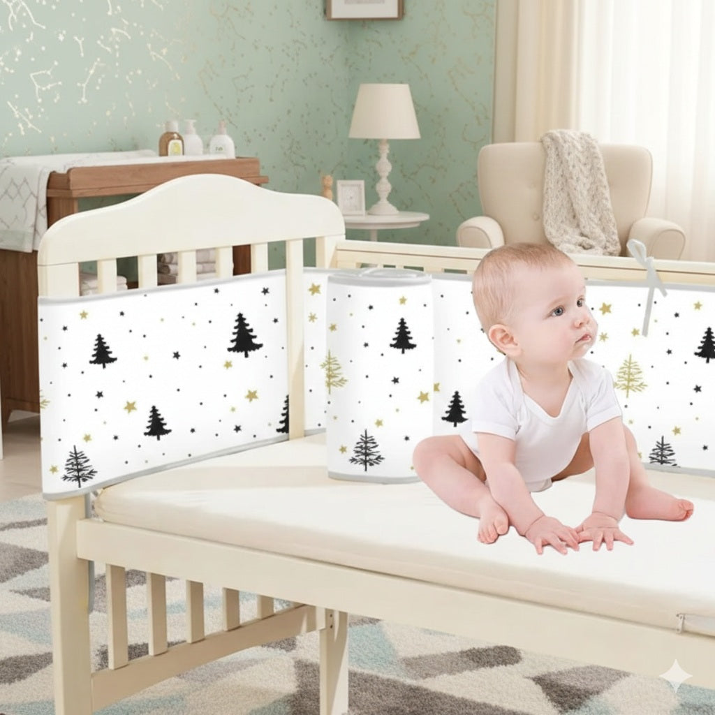 tour de lit respirant sapin protecteur ideal