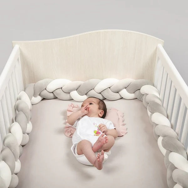 tour de lit tresse securitaire pour bebe