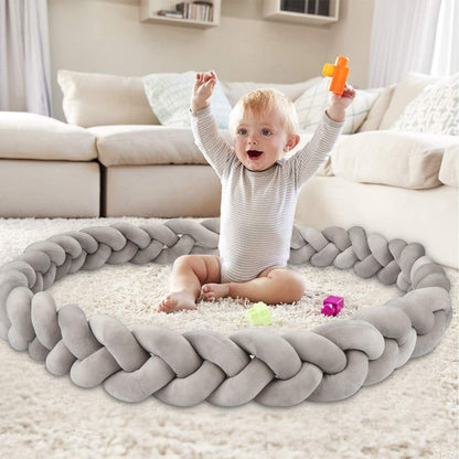 tour de lit tresse transformable bebe heureux