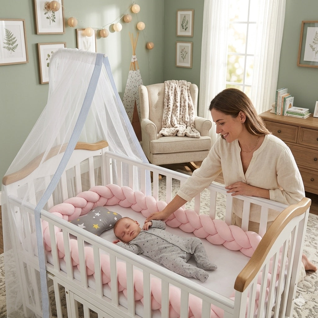 tresse de lit 4m rose bon confort