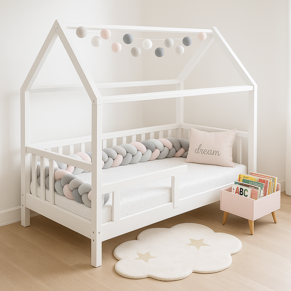 tresse de lit cabane cocon protecteur trois brins