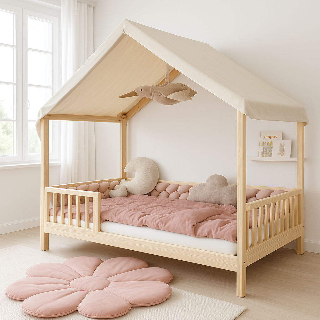 tresse de lit cabane protection chaleureuse