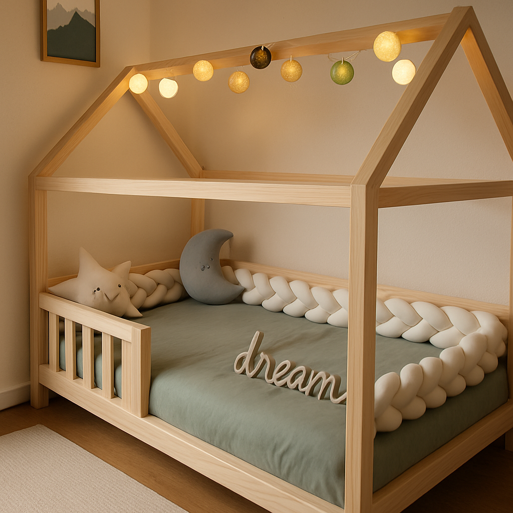 tresse de lit cabane protection douillette sublime